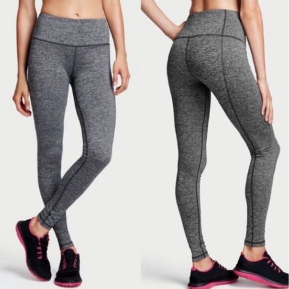 Victoria's Secret Sport Knock Out Heather Gray Legging High Rise Small - Picture 1 of 7